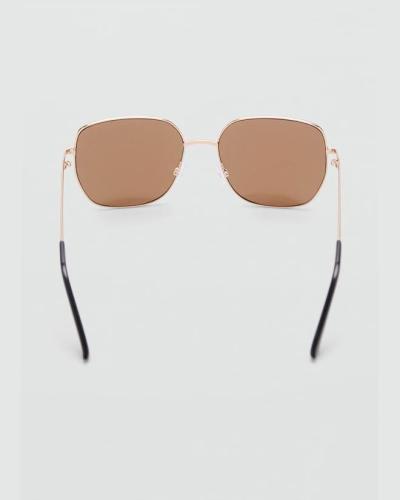 Square metallic frame sunglasses