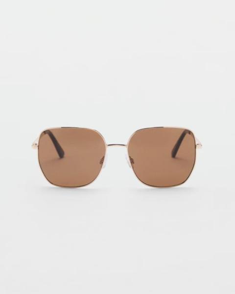 Square metallic frame sunglasses